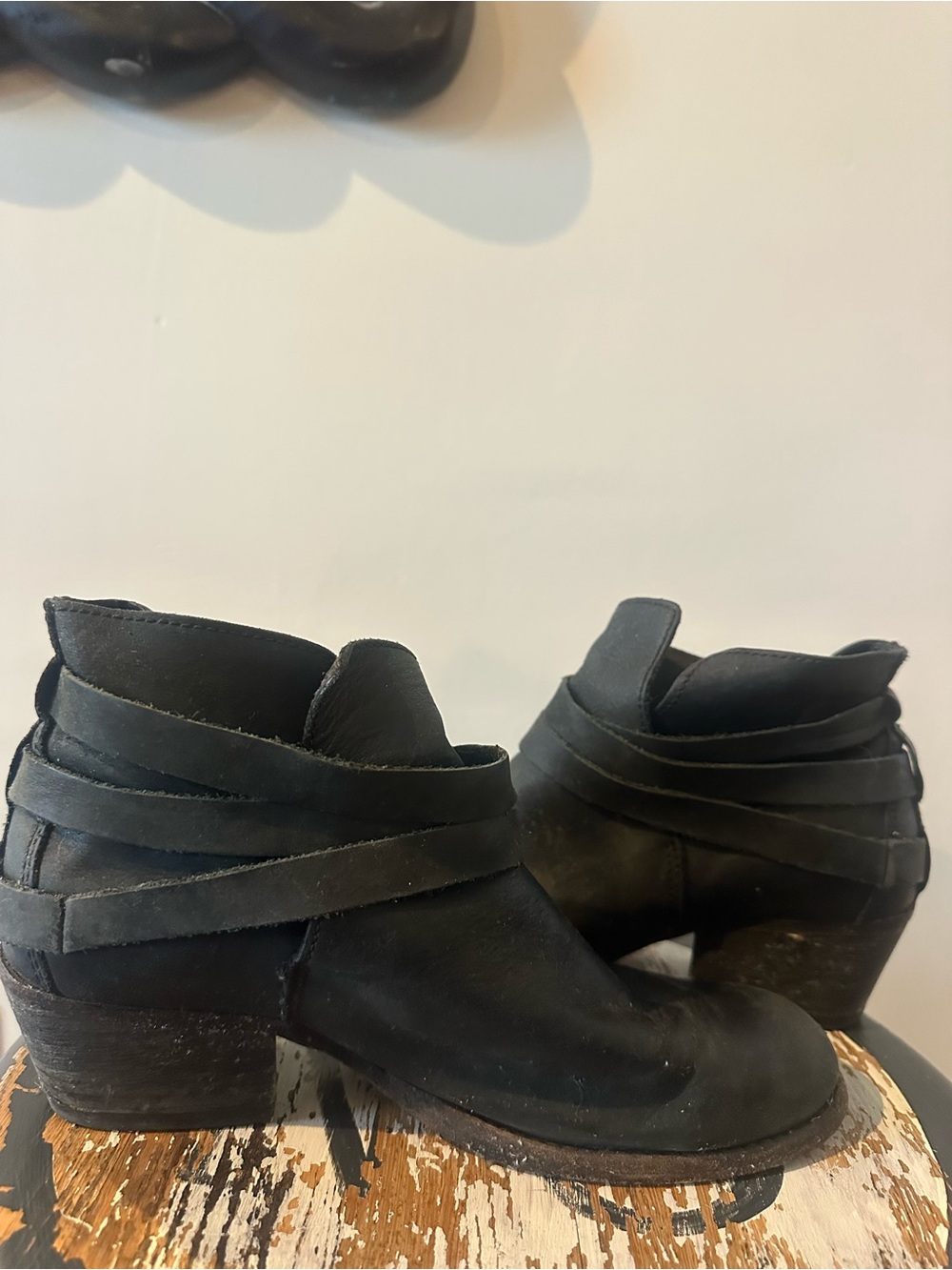 H By Hudson Horrigan Leather Ankle Strap Bootie